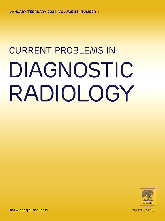 Go to journal home page - Current Problems in Diagnostic Radiology
